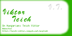 viktor teich business card